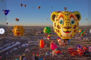 lion hot air balloon