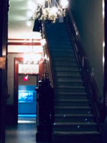 stairs in the La Posado Hotel in Santa fe