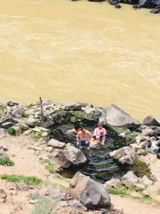 Manby hot springs along the Rio Grande River