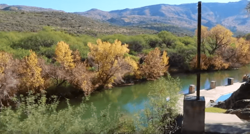 Verde River hot springs in northern Arizona