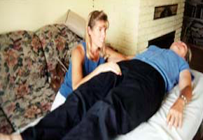 me doing jin shin jyutsu on a client